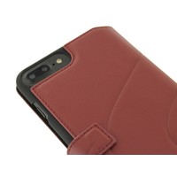 Mercedes-Benz Originele Wave III Folio Bookcase voor de Apple iPhone 6 Plus / 6S Plus / 7 Plus en 8 Plus - Bordeauxrood