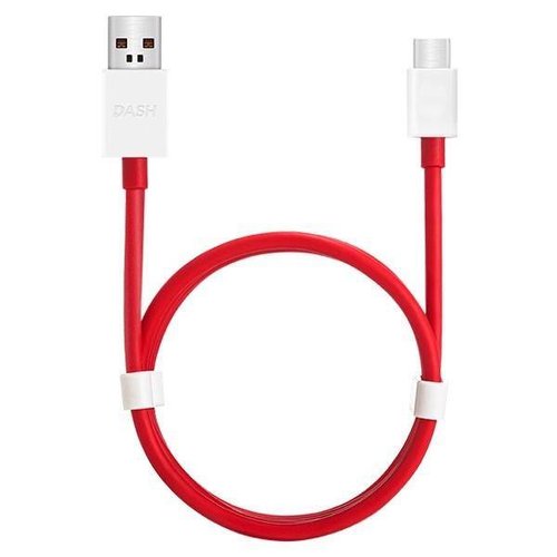 OnePlus 3 / 3T / 5 / 5T / 6 Originele Type-C Dash data + oplaadkabel 100cm - Rood