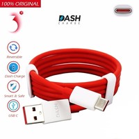 OnePlus 3 / 3T / 5 / 5T / 6 Originele Type-C Dash data + oplaadkabel 1 Meter - Rood