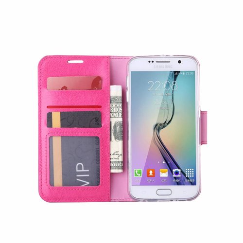Bookcase Samsung Galaxy S6 hoesje - Roze
