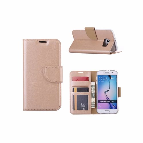 Bookcase Samsung Galaxy S6 hoesje - Goud