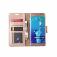 Bookcase Samsung Galaxy S6 Edge Plus hoesje - Goud