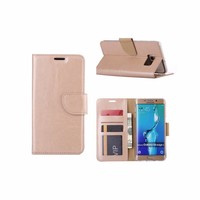 Bookcase Samsung Galaxy S6 Edge Plus hoesje - Goud