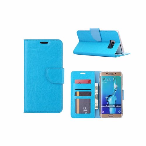 Bookcase Samsung Galaxy S6 Edge Plus hoesje - Blauw