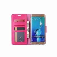 Bookcase Samsung Galaxy S6 Edge Plus hoesje - Roze