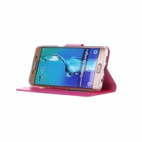 Bookcase Samsung Galaxy S6 Edge Plus hoesje - Roze