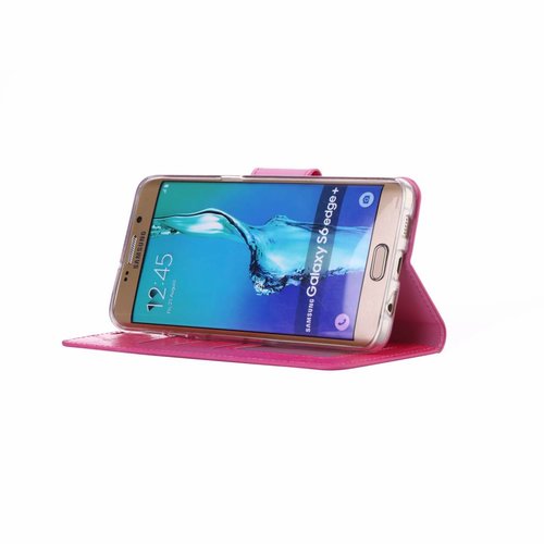 Bookcase Samsung Galaxy S6 Edge Plus hoesje - Roze