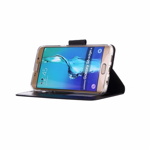 Bookcase Samsung Galaxy S6 Edge Plus hoesje - Zwart