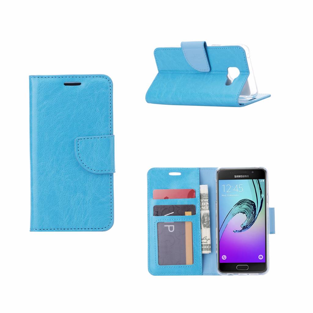 Bookcase Samsung Galaxy A3 (2016) hoesje Blauw Diamtelecom
