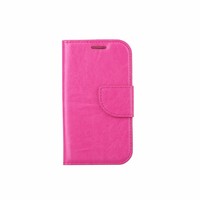 Bookcase Samsung Galaxy Core I8260 hoesje - Roze