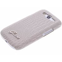 Guess Originele Crocodile Back Cover hoesje voor de Samsung Galaxy S3 - Beige