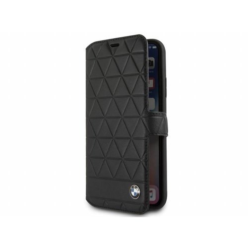 BMW Originele Hexagon Folio Bookcase Hoesje voor de Apple iPhone X / XS - Zwart