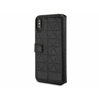 BMW Originele Hexagon Folio Bookcase Hoesje voor de Apple iPhone X / XS - Zwart