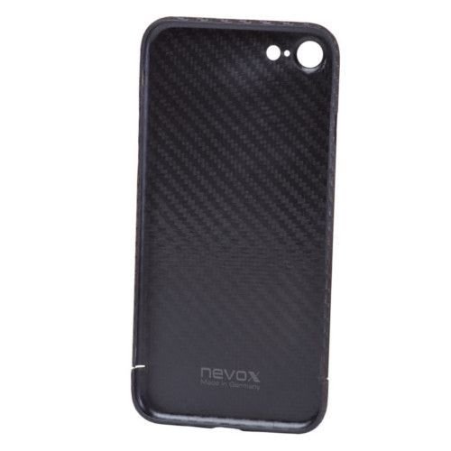 Nevox Originele Carbon Back Cover Hoesje voor de Apple iPhone 7 - Zwart