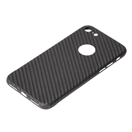 Nevox Originele Carbon Back Cover Hoesje voor de Apple iPhone 8 - Zwart