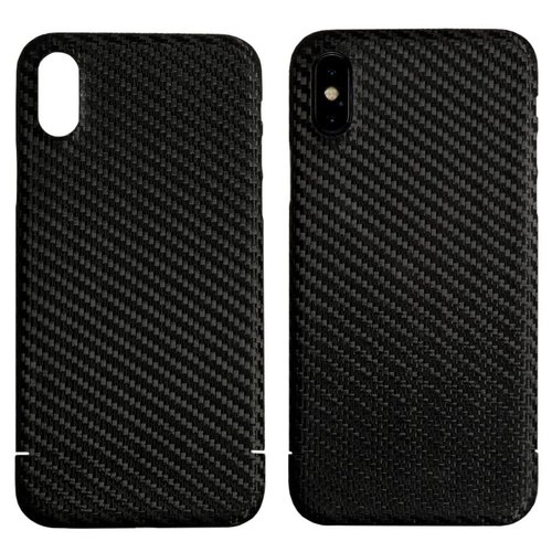 Nevox Originele Carbon Back Cover Hoesje voor de Apple iPhone XS - Zwart