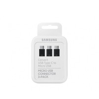 Samsung Originele Micro-USB naar Type-C Adapter 3-Pack - Zwart