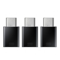 Samsung Originele Micro-USB naar Type-C Adapter 3-Pack - Zwart