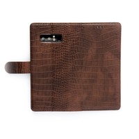 Krokodillen design Lederen Bookcase hoesje voor de Samsung Galaxy Note 8 - Bruin