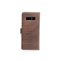 Krokodillen design Lederen Bookcase hoesje voor de Samsung Galaxy Note 8 - Bruin