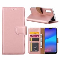 Bookcase Huawei P20 hoesje - Rosé Goud