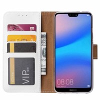 Bookcase Huawei P20 Lite hoesje - Wit