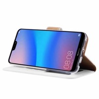 Bookcase Huawei P20 Lite hoesje - Wit