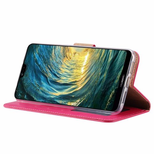 Bookcase Huawei P20 Pro hoesje - Roze
