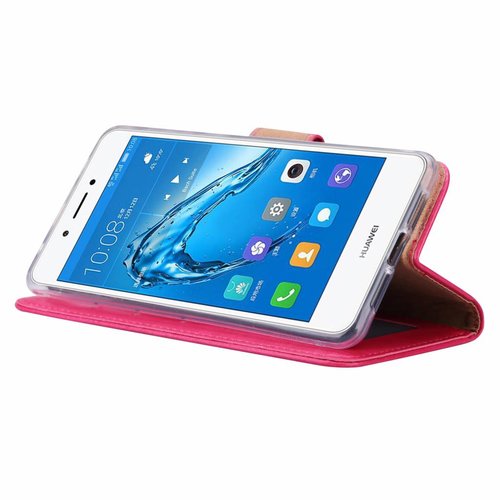 Bookcase Huawei Nova Smart hoesje - Roze