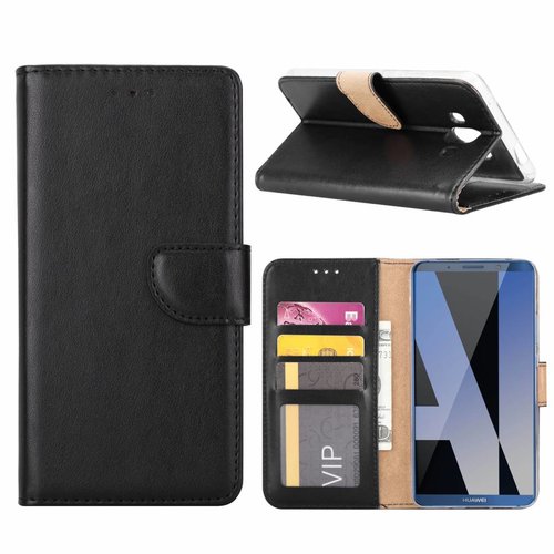 Bookcase Huawei Mate P10 hoesje - Zwart