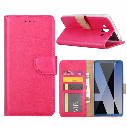 Bookcase Huawei Mate P10 hoesje - Roze