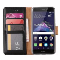 Bookcase Huawei P8 Lite 2017 hoesje - Zwart