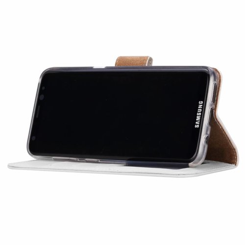 Bookcase Samsung Galaxy S8 hoesje - Wit