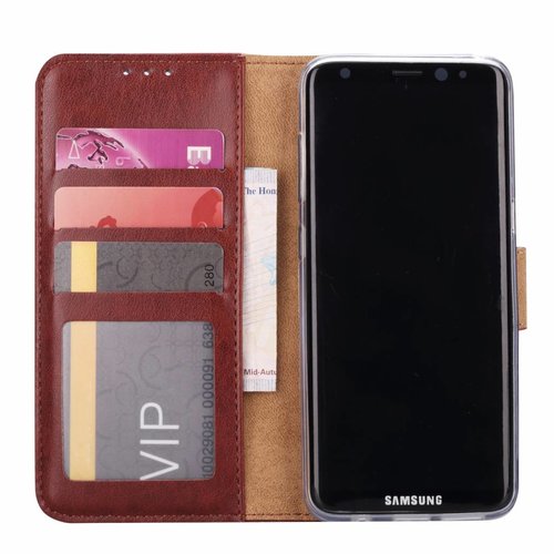 Bookcase Samsung Galaxy S8 hoesje - Bruin