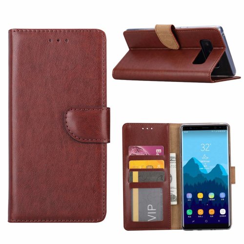 Bookcase Samsung Galaxy Note 8 hoesje - Bruin