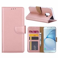 Bookcase Samsung Galaxy A8 2018 hoesje - Rosé Goud