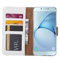 Bookcase Samsung Galaxy A8 2018 hoesje - Wit