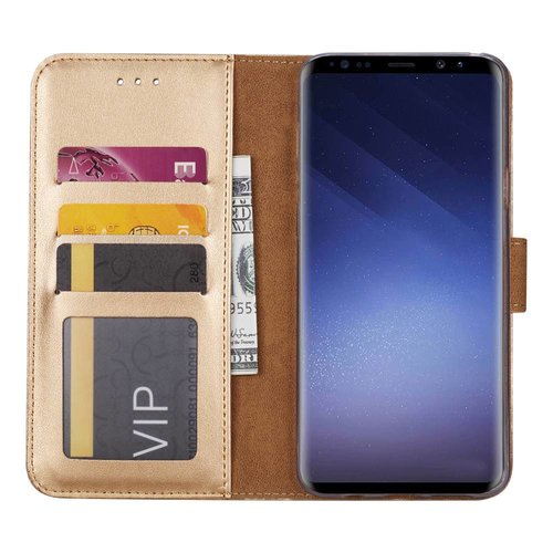 Bookcase Samsung Galaxy S9 Plus hoesje - Goud