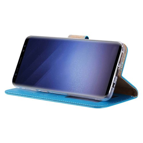 Bookcase Samsung Galaxy S9 Plus hoesje - Blauw