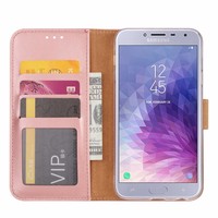 Bookcase Samsung Galaxy J4 2018 hoesje - Rosé Goud