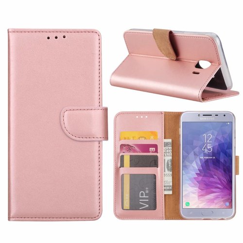 Bookcase Samsung Galaxy J4 2018 hoesje - Rosé Goud