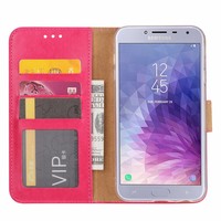 Bookcase Samsung Galaxy J4 2018 hoesje - Roze