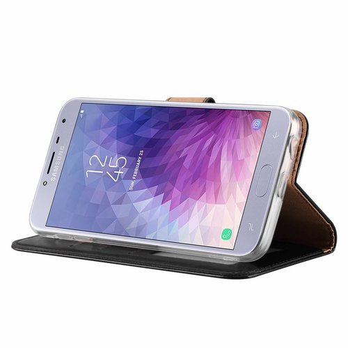 Bookcase Samsung Galaxy J4 2018 hoesje - Zwart