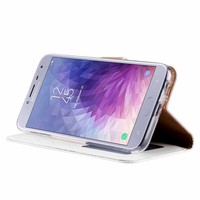 Bookcase Samsung Galaxy J4 2018 hoesje - Wit