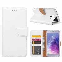 Bookcase Samsung Galaxy J4 2018 hoesje - Wit