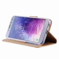 Bookcase Samsung Galaxy J4 2018 hoesje - Goud