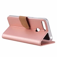 Bookcase Huawei Y6 2018 hoesje - Rosé Goud