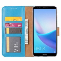 Bookcase Huawei Y7 Prime 2018 hoesje - Blauw