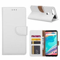 Bookcase OnePlus 5T hoesje - Wit