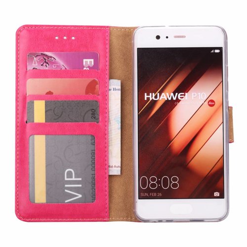 Bookcase Huawei P10 hoesje - Roze